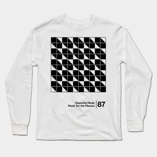 Music for the Masses - Minimal Style Graphic Artwork Long Sleeve T-Shirt